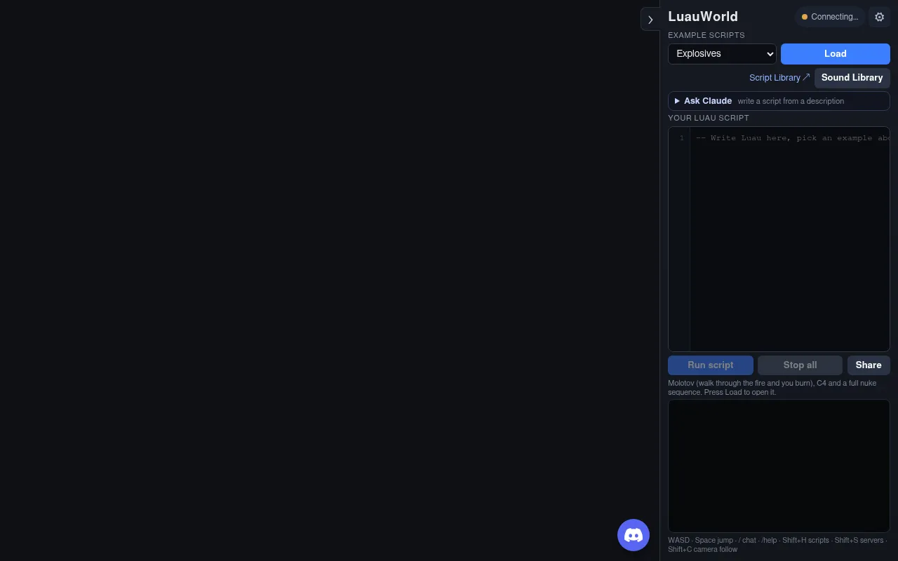 Screenshot of luau.world
