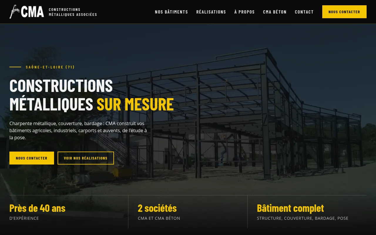 Screenshot of test.cma71800.fr