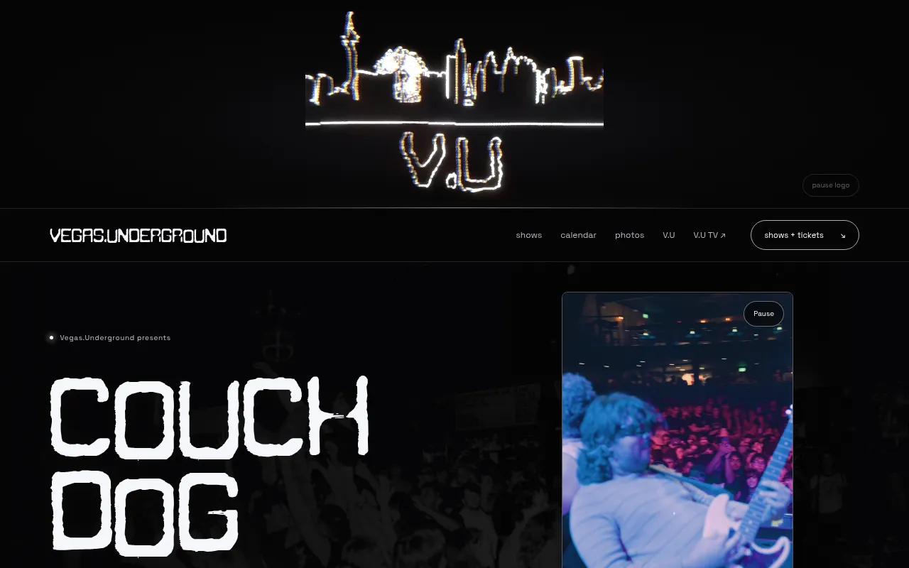 Screenshot of vegas-underground.com