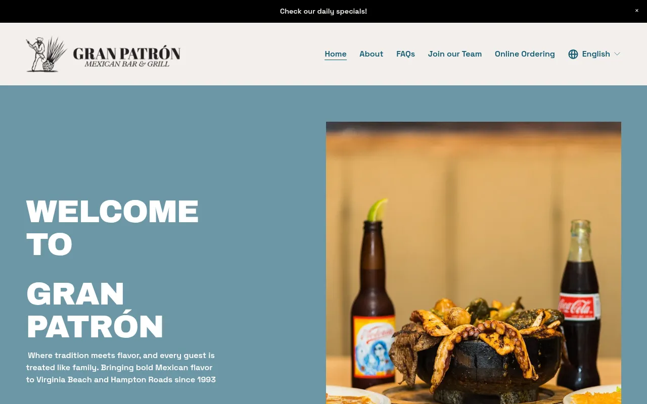 Screenshot of granpatronva.com
