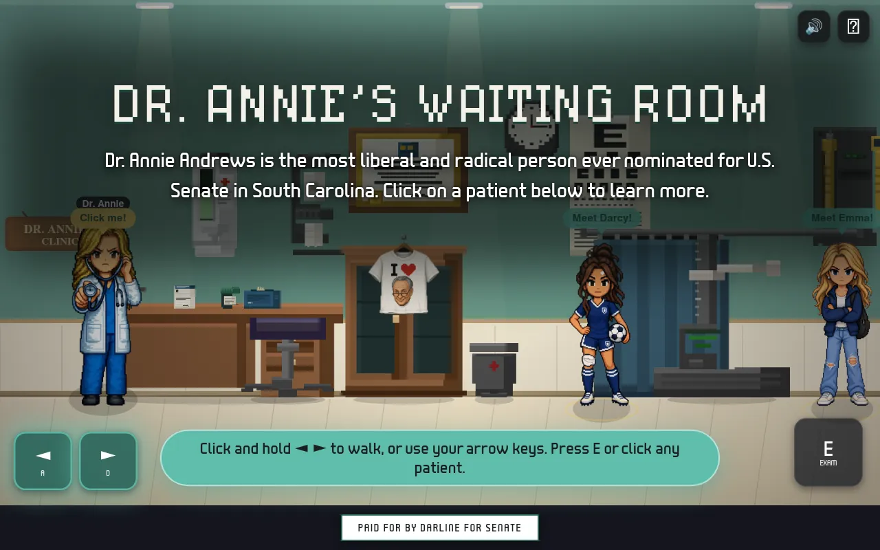 Screenshot of annieswaitingroom.com