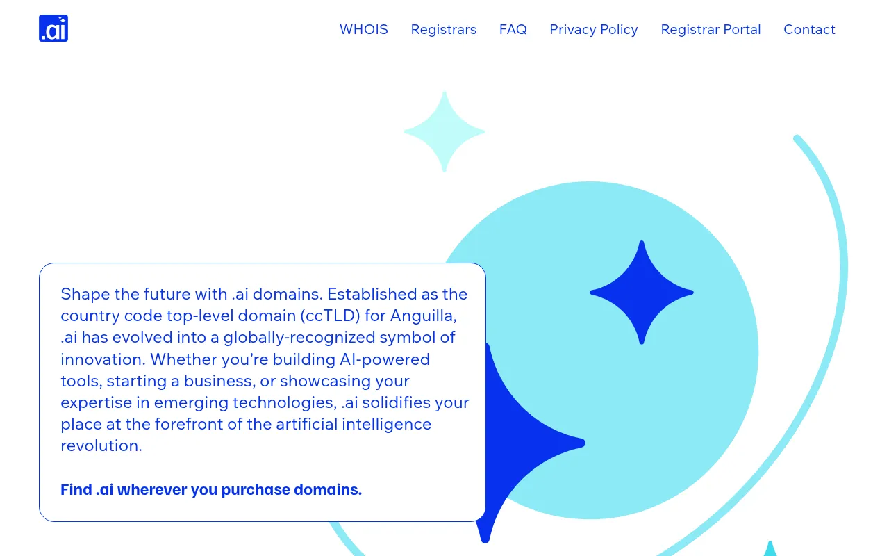 Screenshot of nic.ai