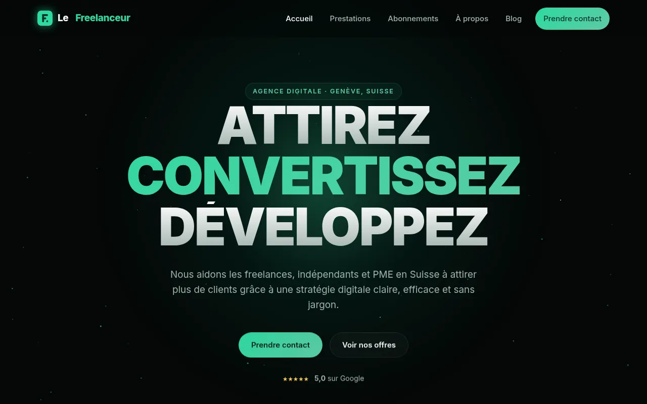Screenshot of lefreelanceur.com