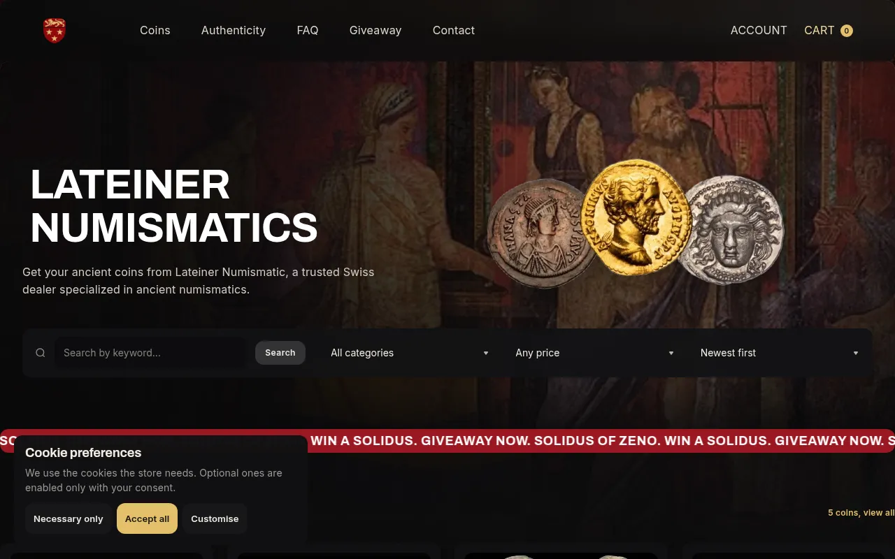 Screenshot of lateiner.com