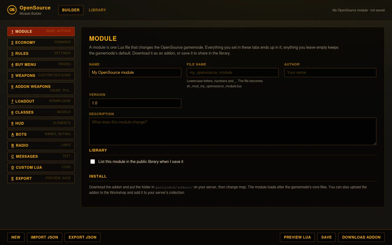 Screenshot of opensource.x3n.dk