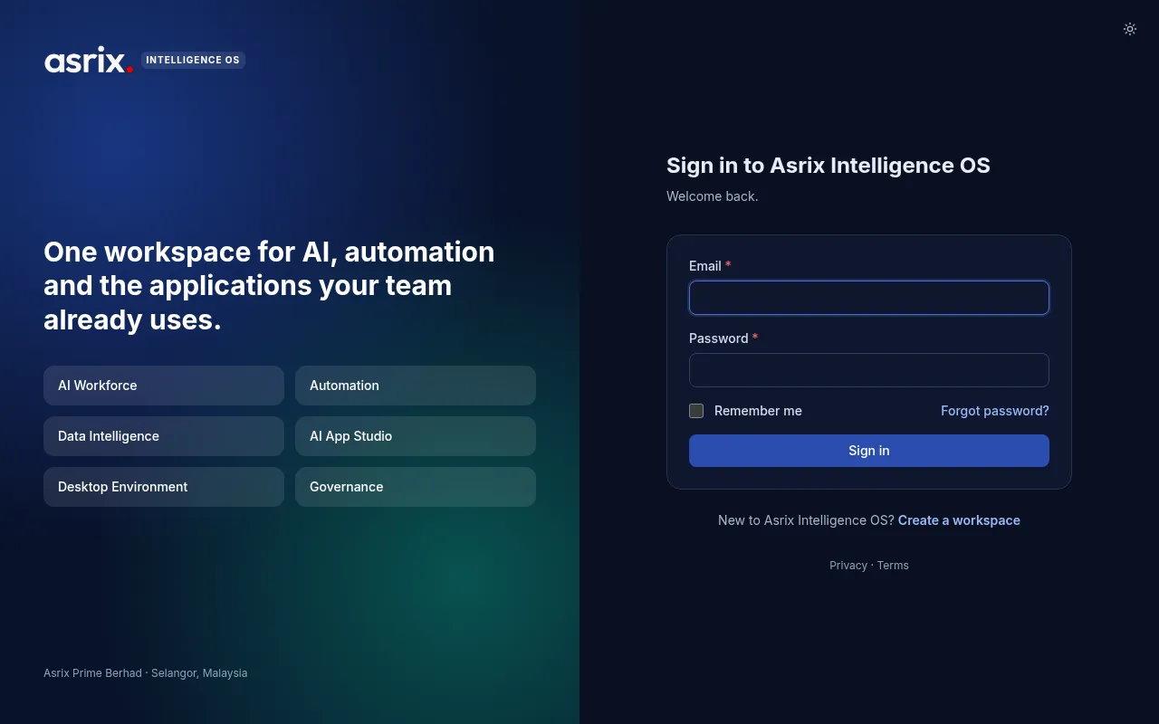 Screenshot of ai-os.asrix.net
