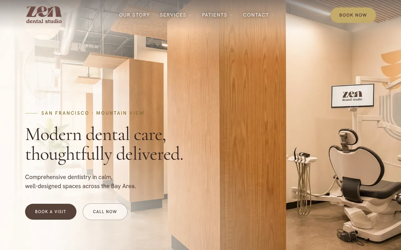Screenshot of zen.dentist