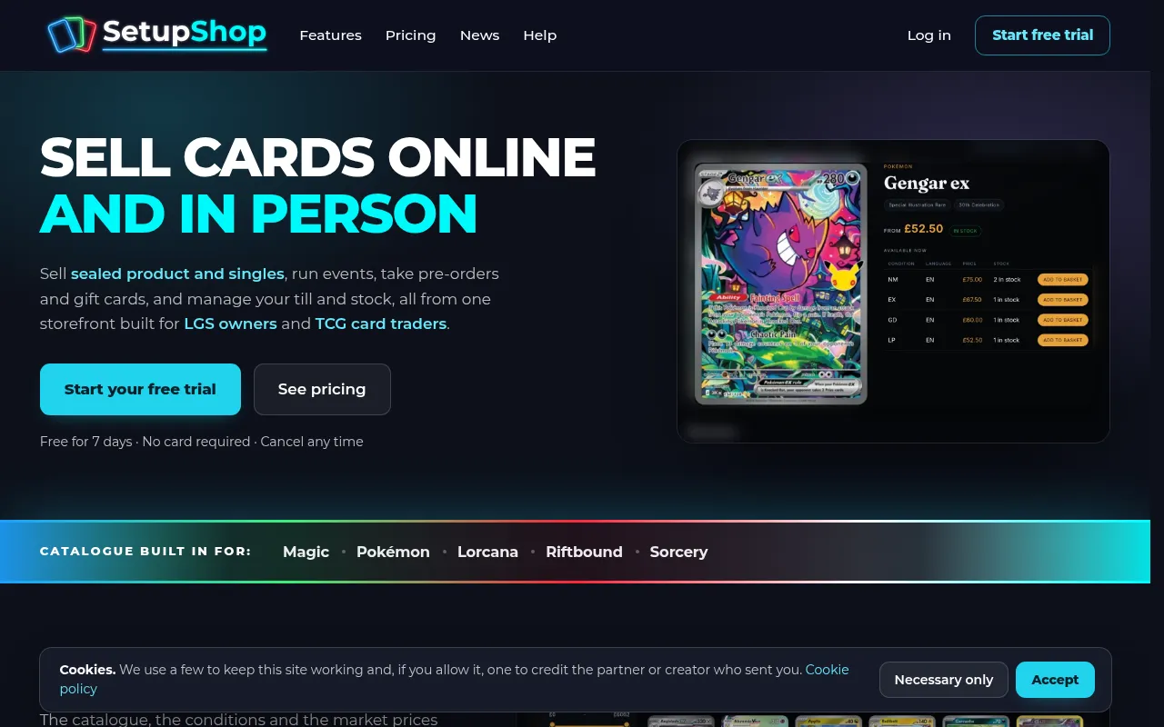 Screenshot of setupshop.online