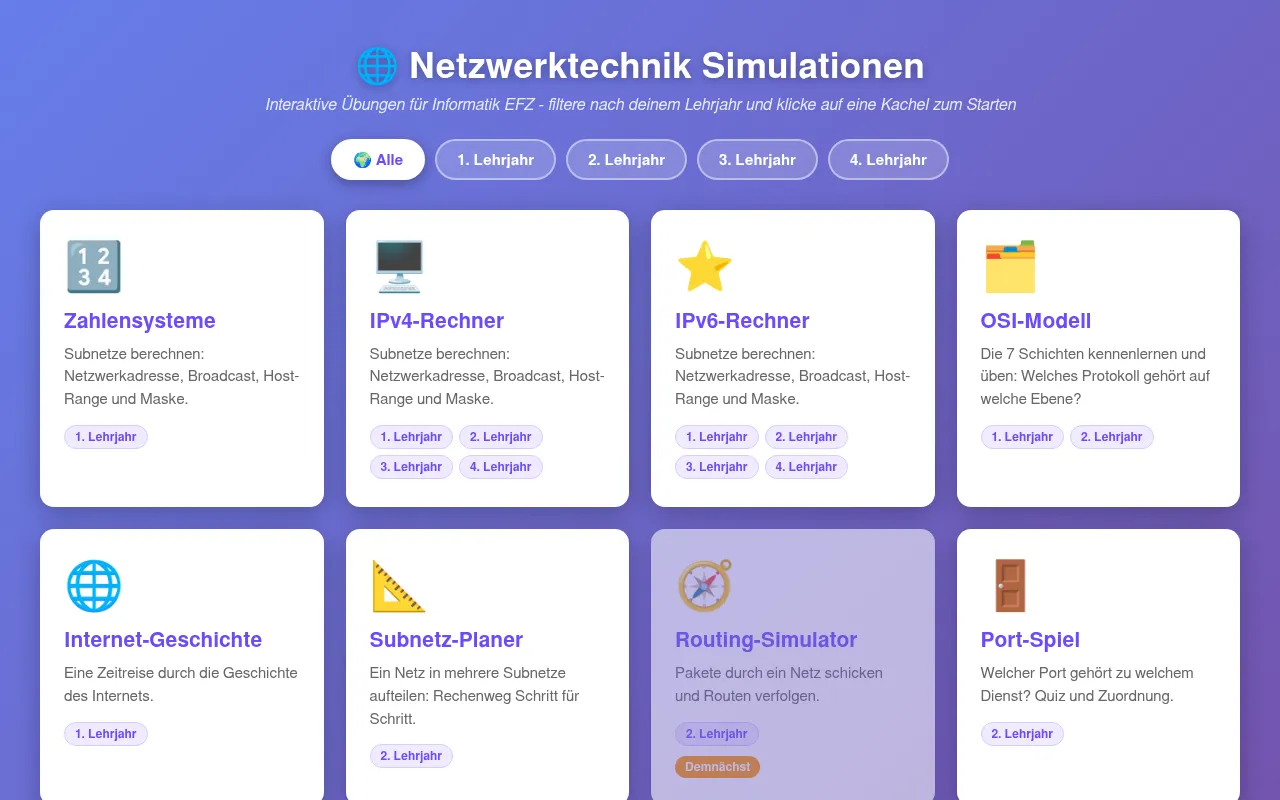 Screenshot of netzwerktechnik.vonam.ch