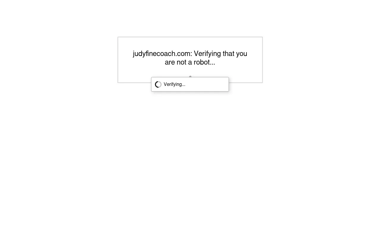 Screenshot of judyfinecoach.com