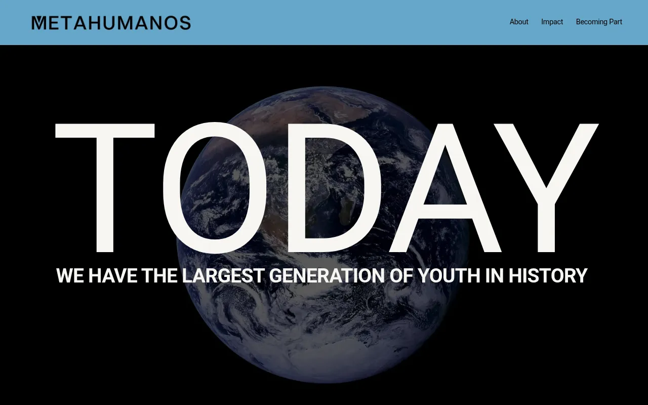 Screenshot of metahumanos.org