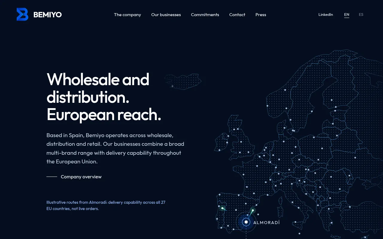 Screenshot of bemiyo.eu