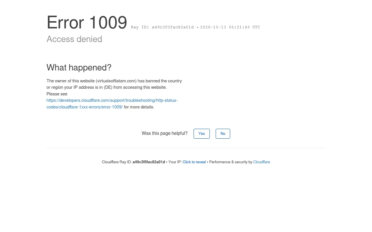 Screenshot of virtualsoftlatam.com