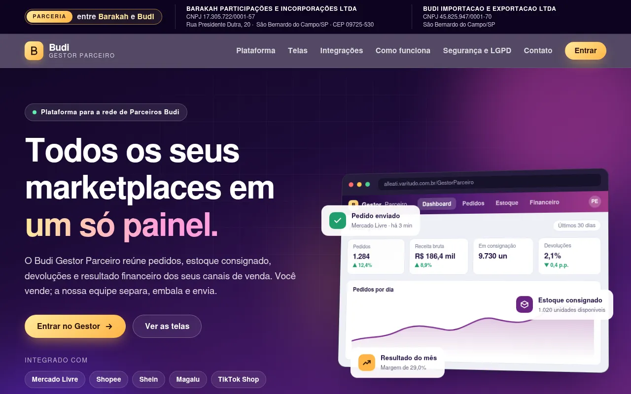 Screenshot of alleati.varitudo.com.br