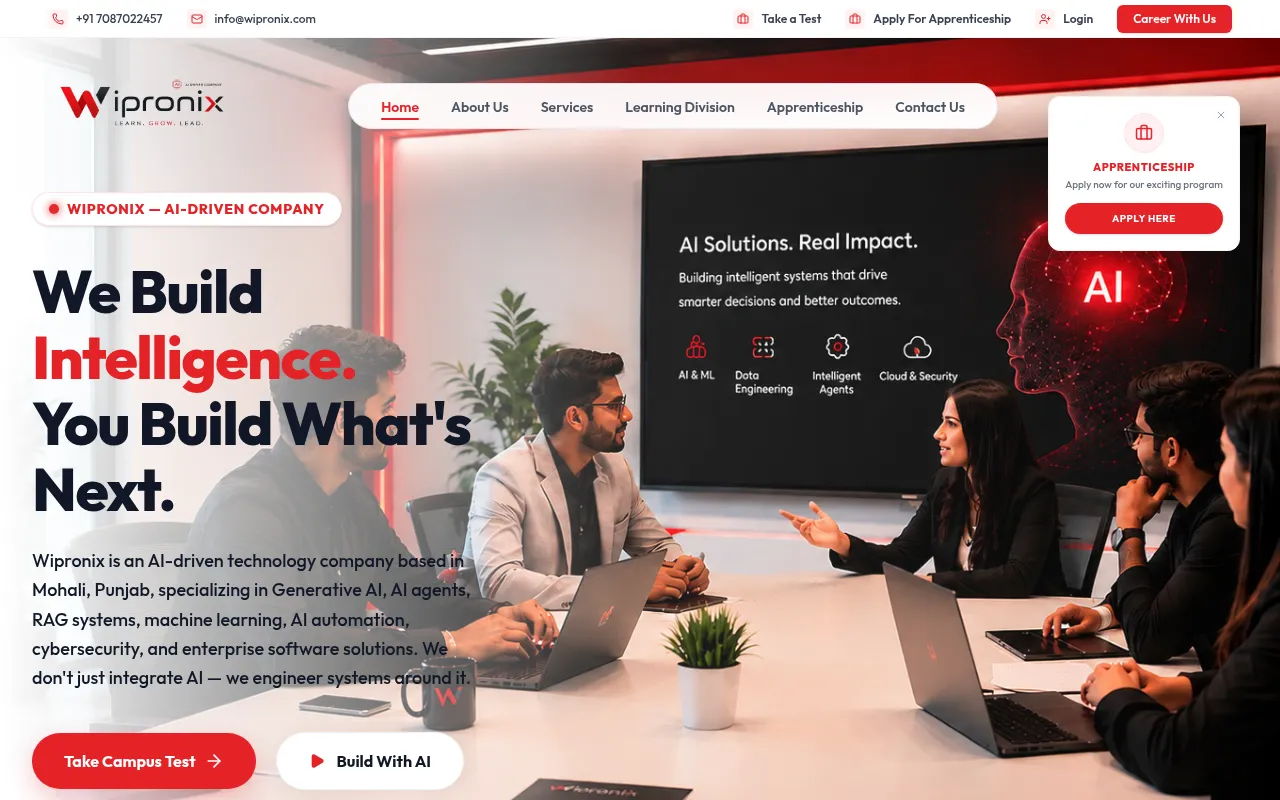Screenshot of wipronix.com