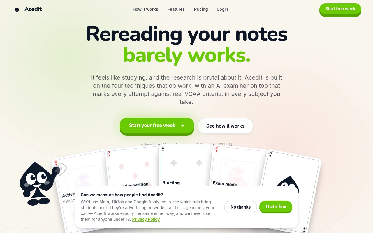 Screenshot of acedit.au