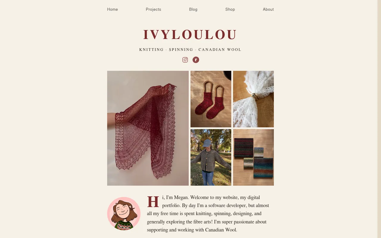 Screenshot of ivyloulou.ca