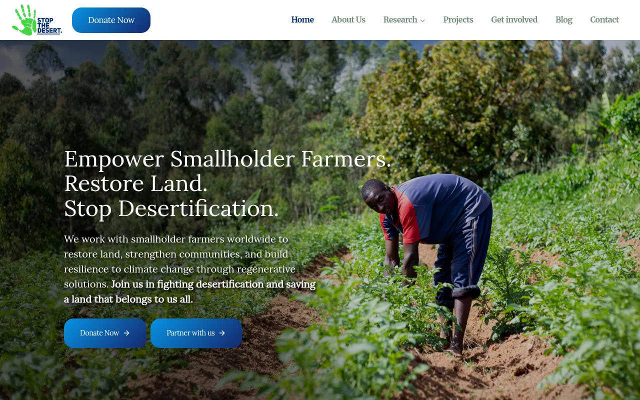 Screenshot of stopthedesert.com