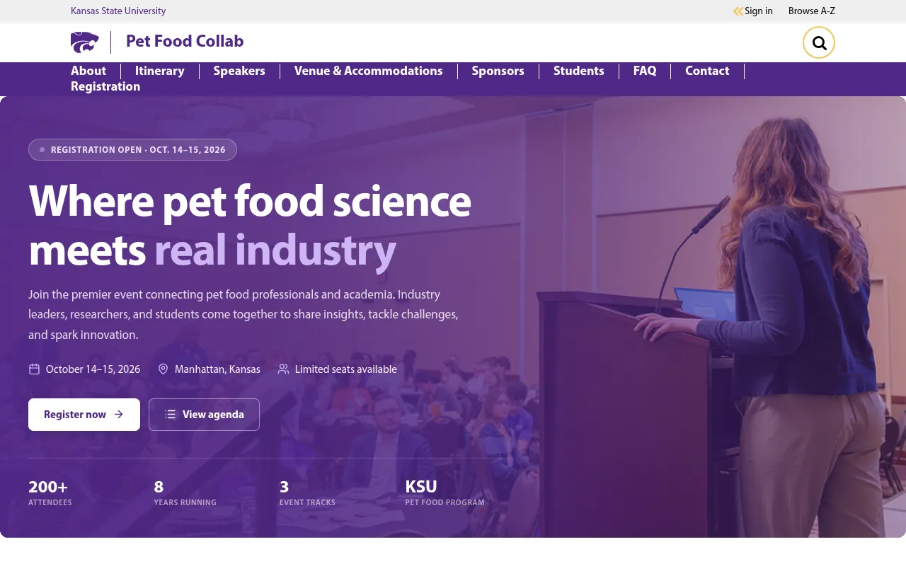 Screenshot of k-state.edu