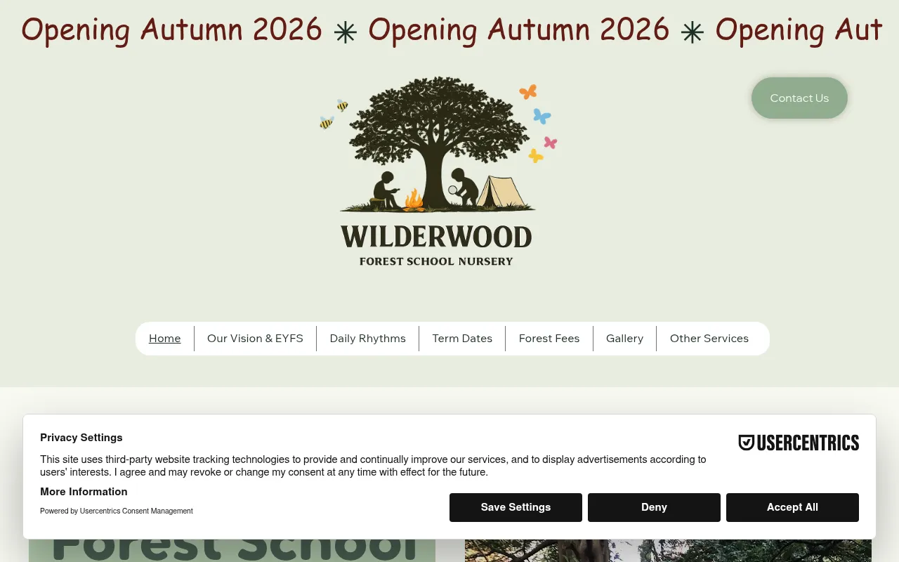 Screenshot of wilderwood.net