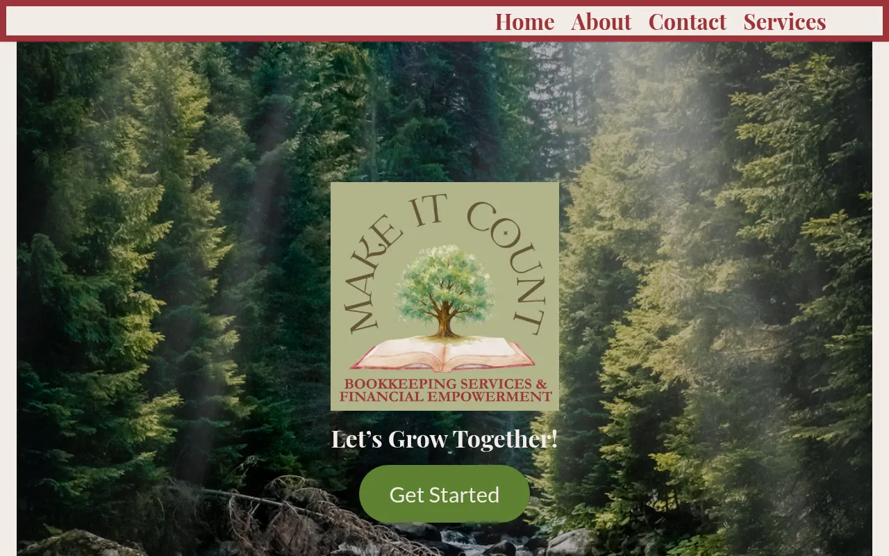Screenshot of makeitcount.solutions