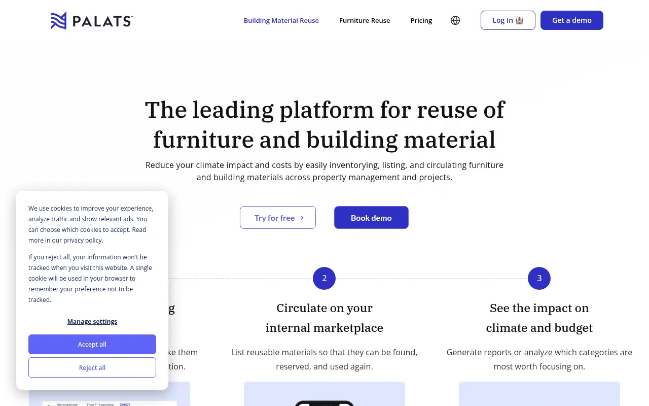 Screenshot of palats.io