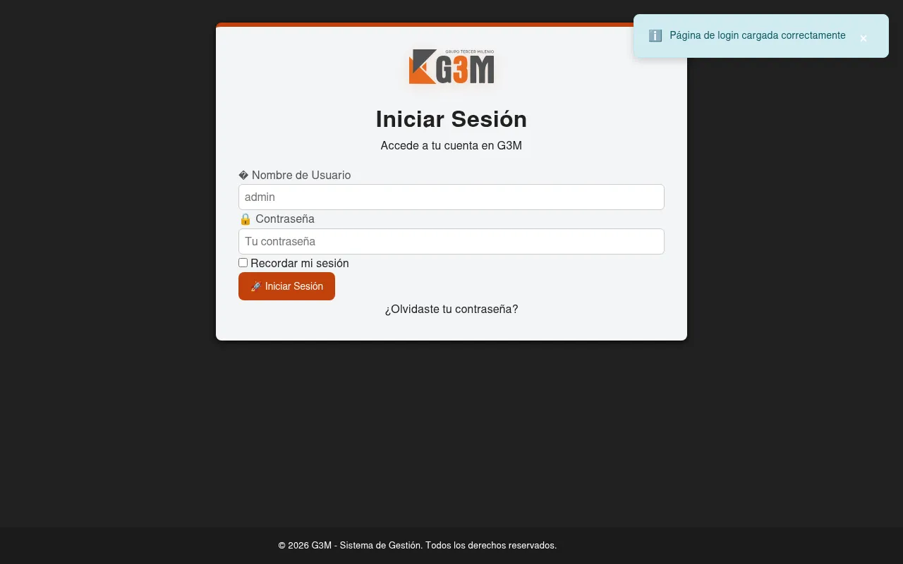 Screenshot of g3m.ar