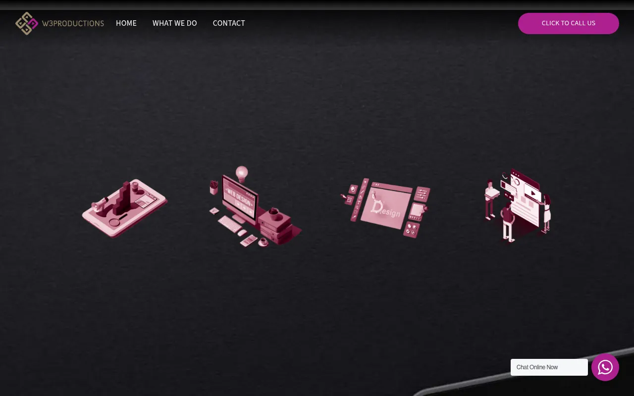 Screenshot of w3productions.com.au