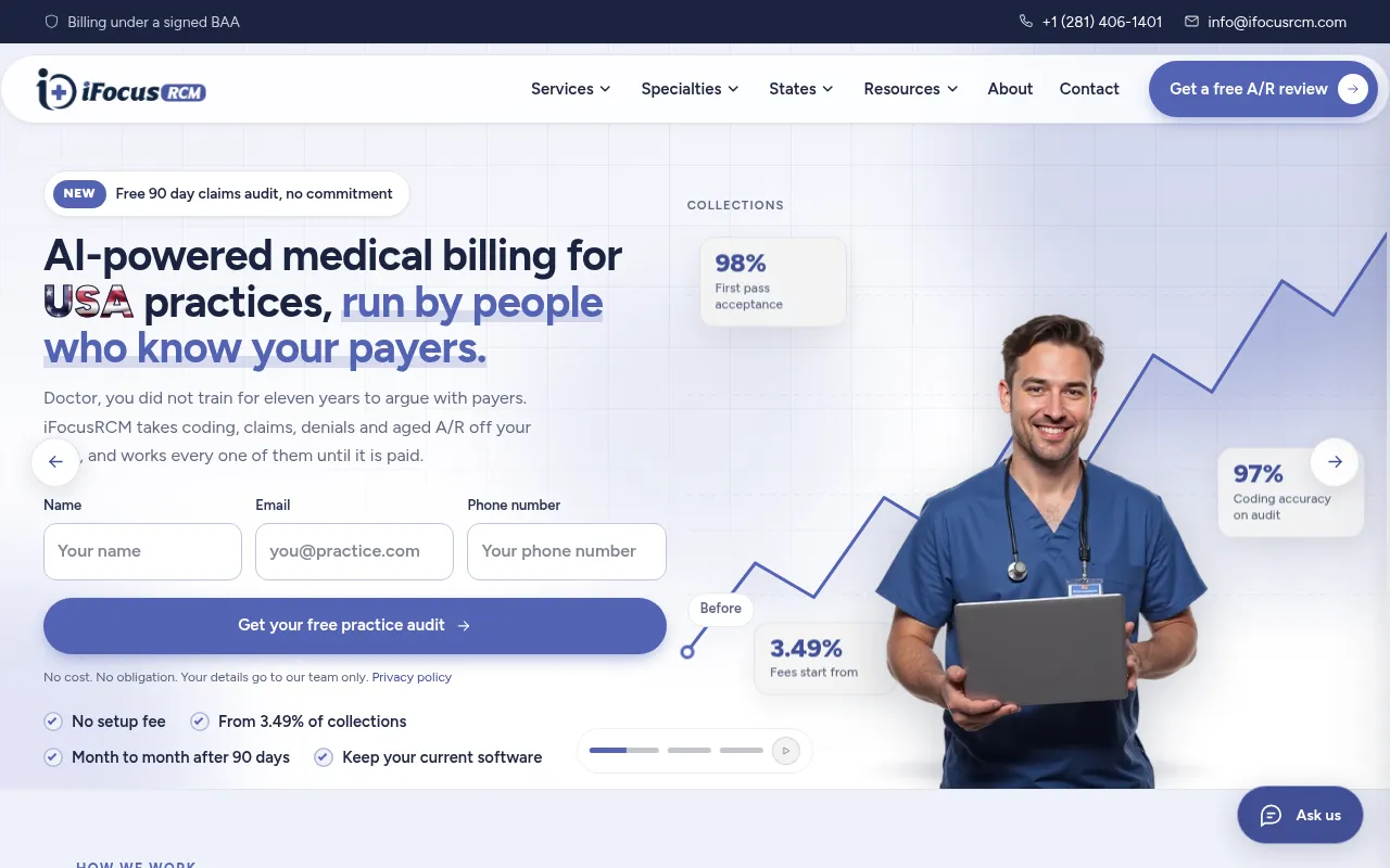 Screenshot of ifocusrcm.com