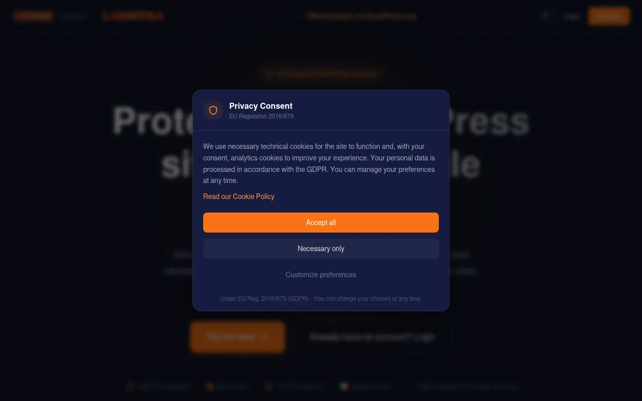Screenshot of sentra.freelancebo.it
