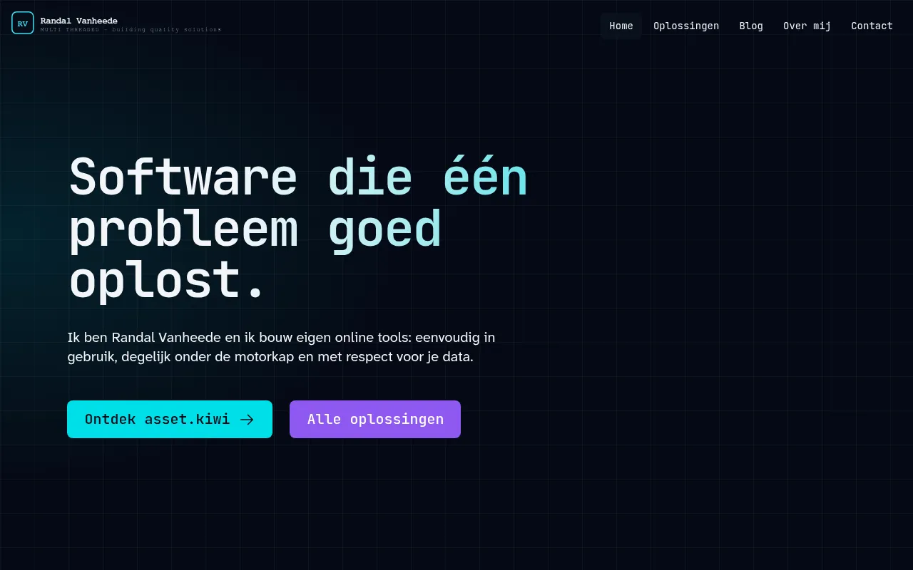 Screenshot of randalvanheede.be