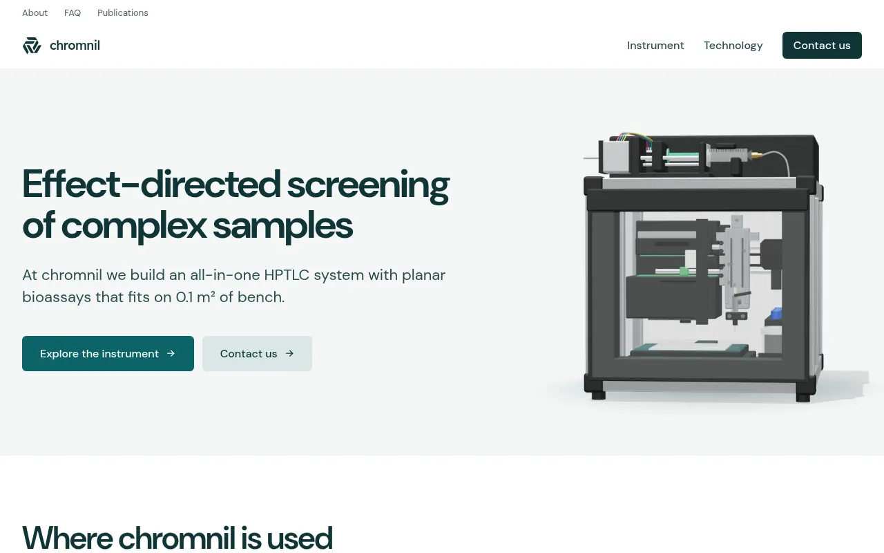Screenshot of chromnil.com