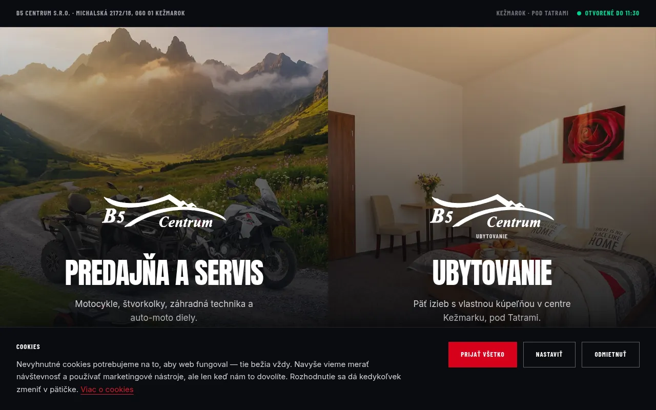 Screenshot of b5centrum.sk