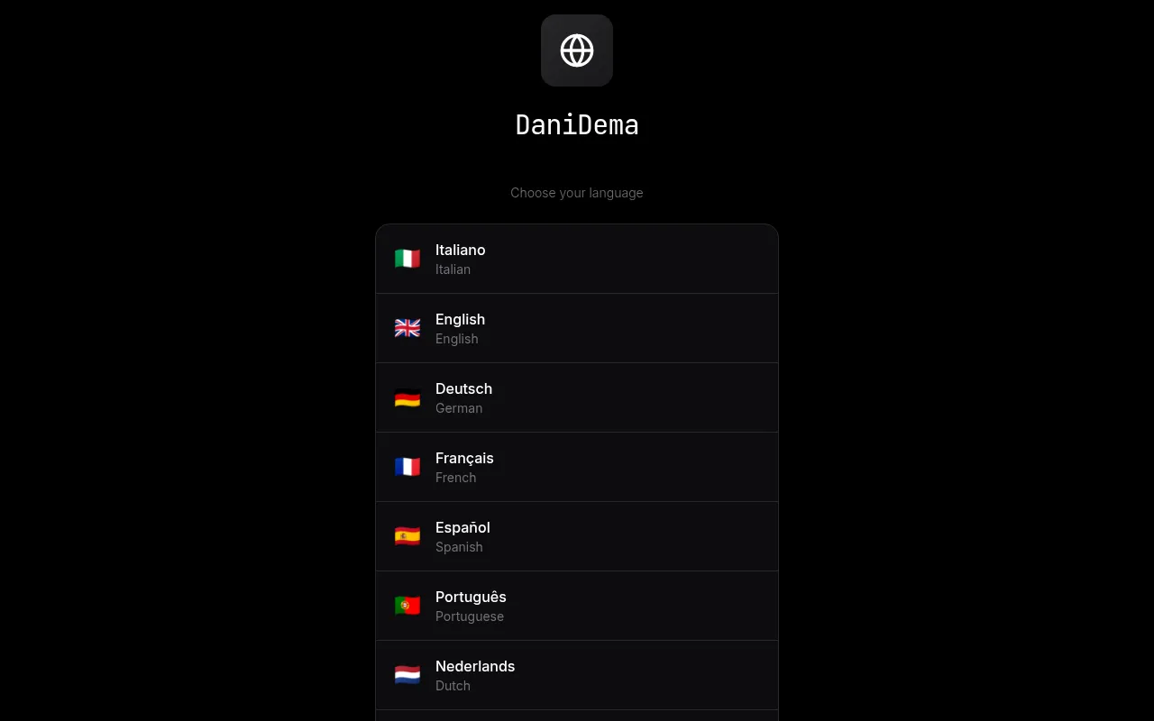 Screenshot of danidema.xyz