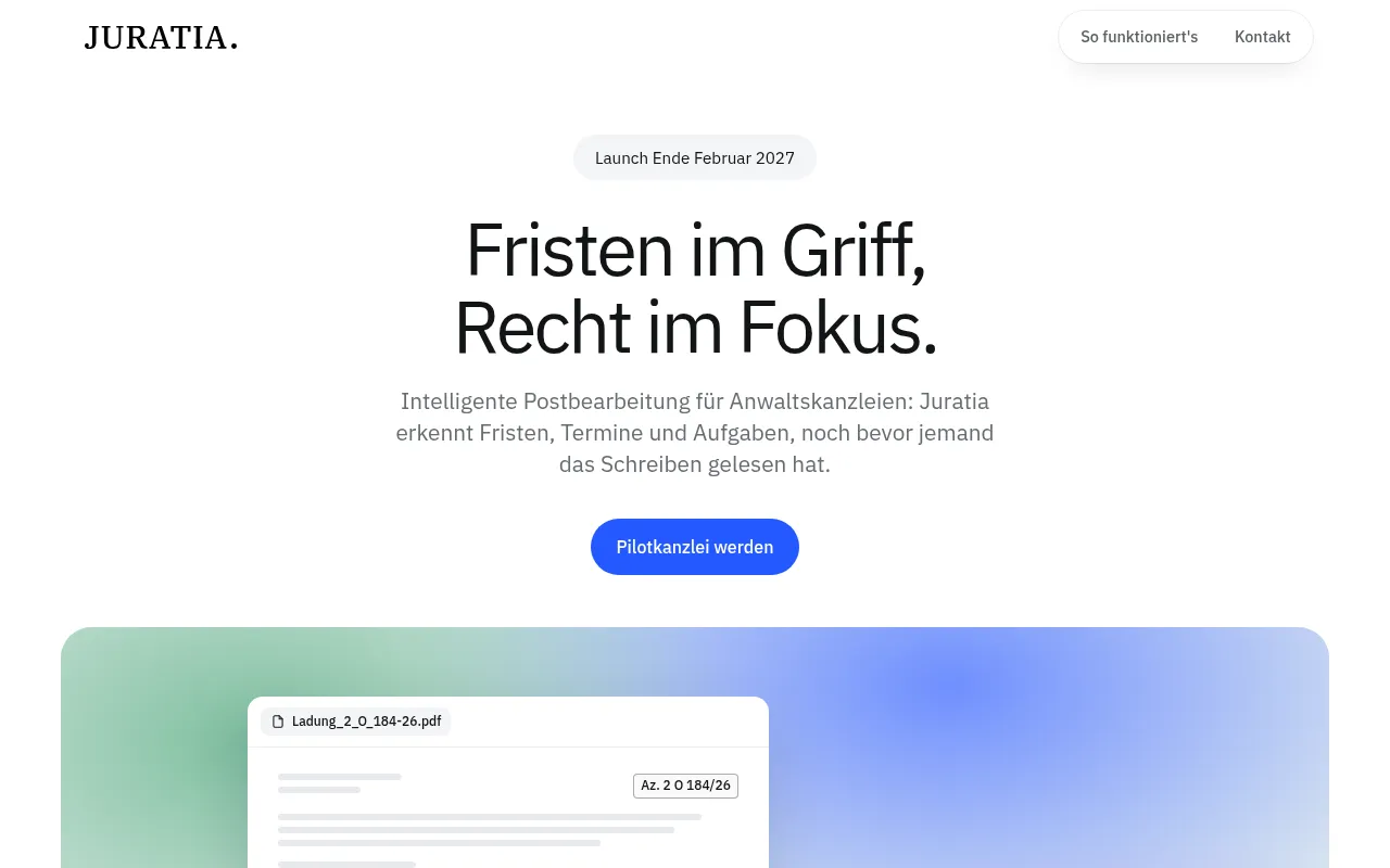 Screenshot of juratia.de
