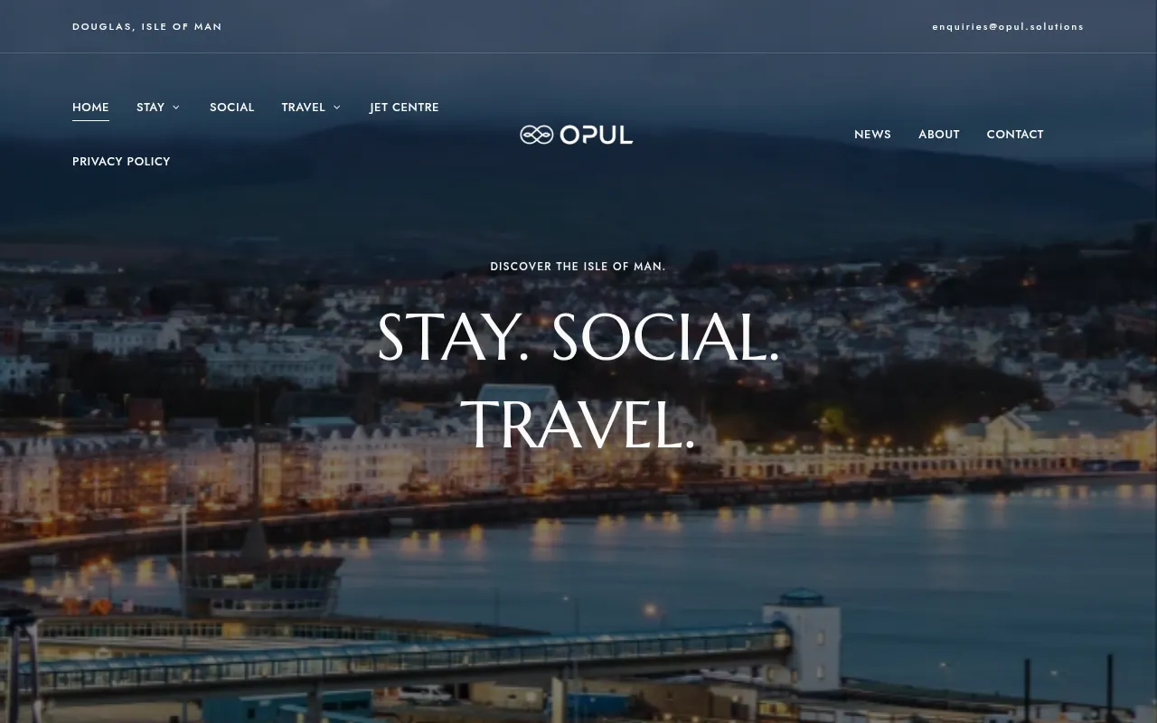 Screenshot of opul.solutions