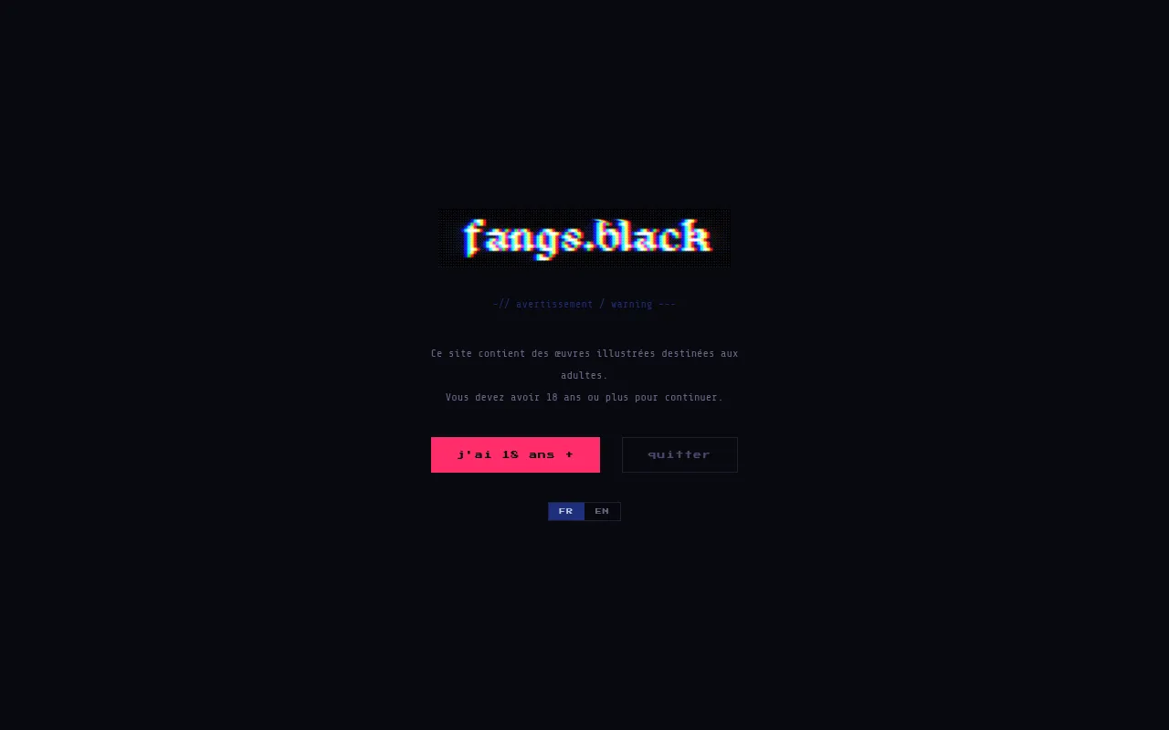 Screenshot of fangs.black