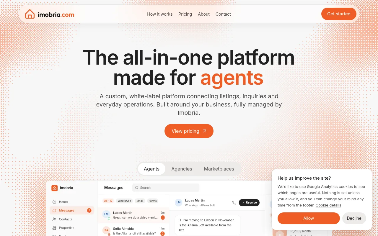 Screenshot of imobria.com