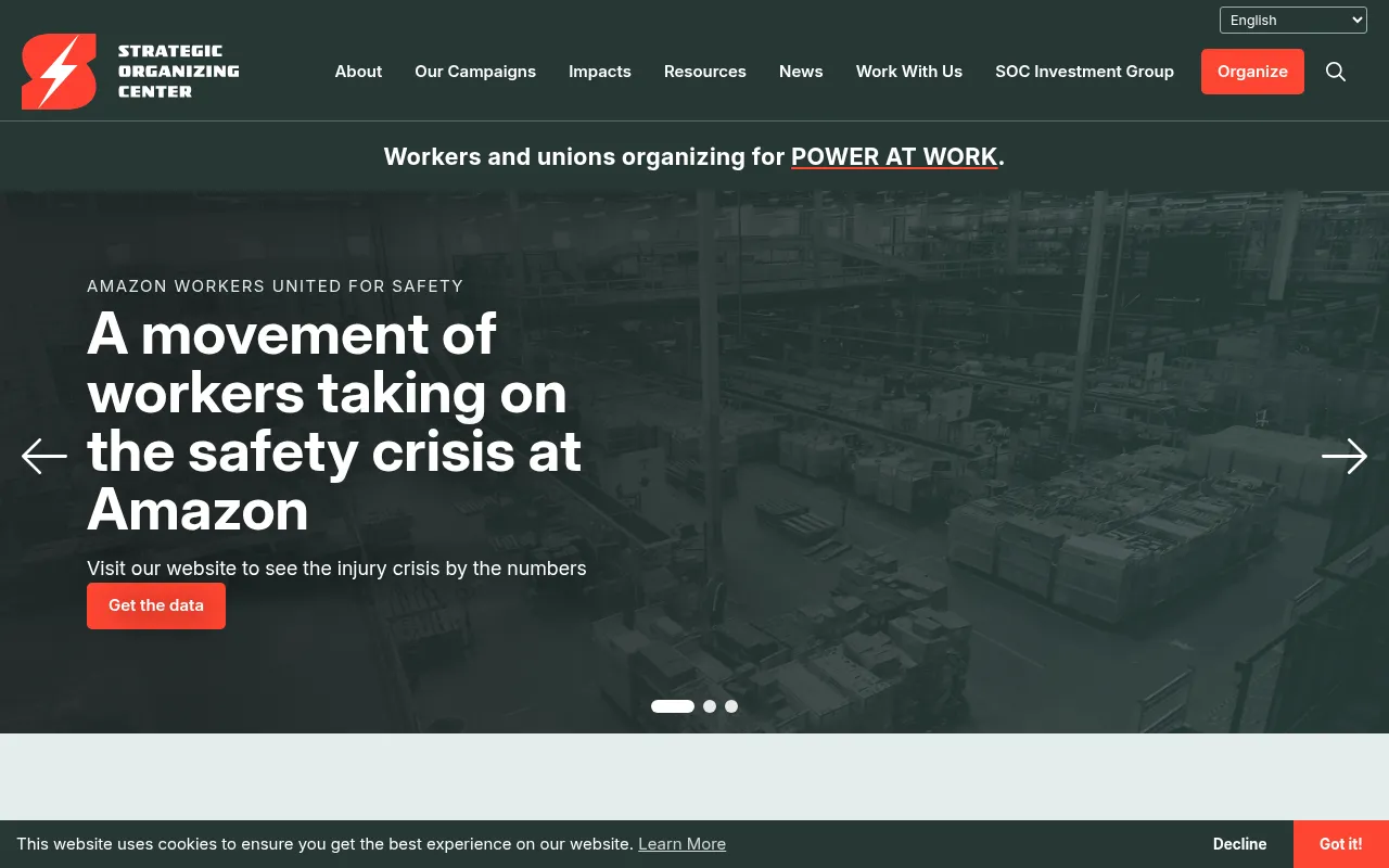 Screenshot of thesoc.org