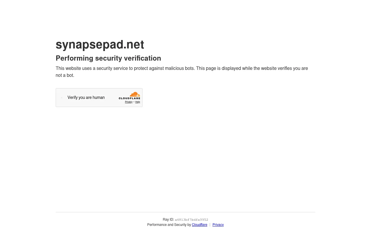 Screenshot of synapsepad.net