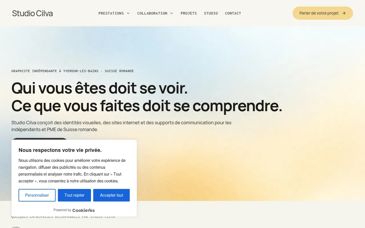 Screenshot of studiocilva.ch
