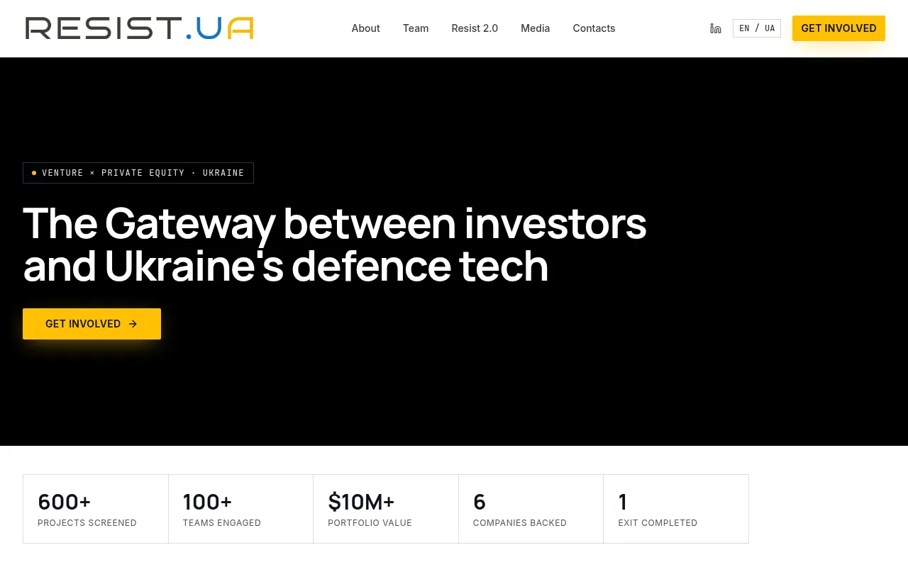 Screenshot of resist.ua