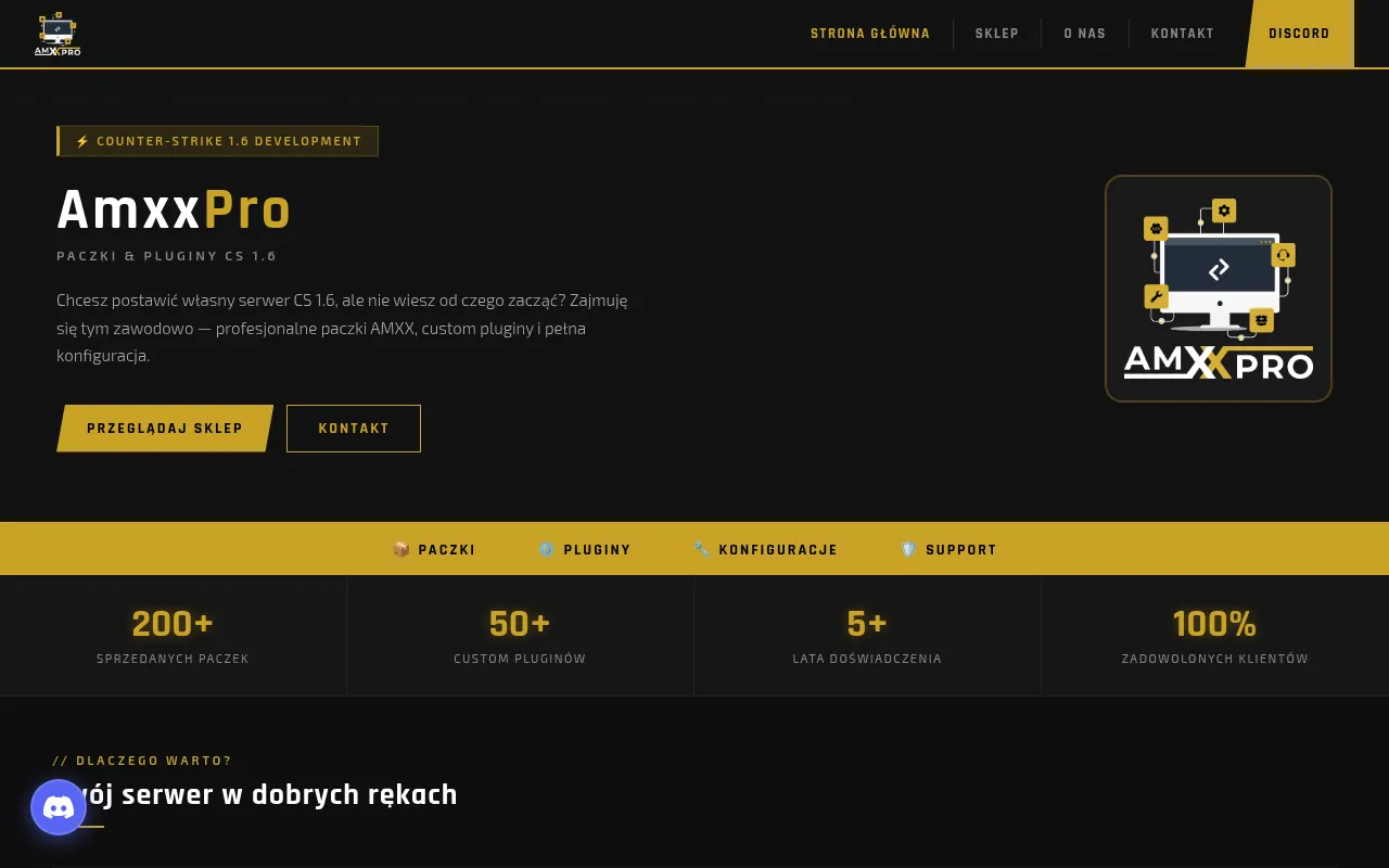Screenshot of amxxpro.pl