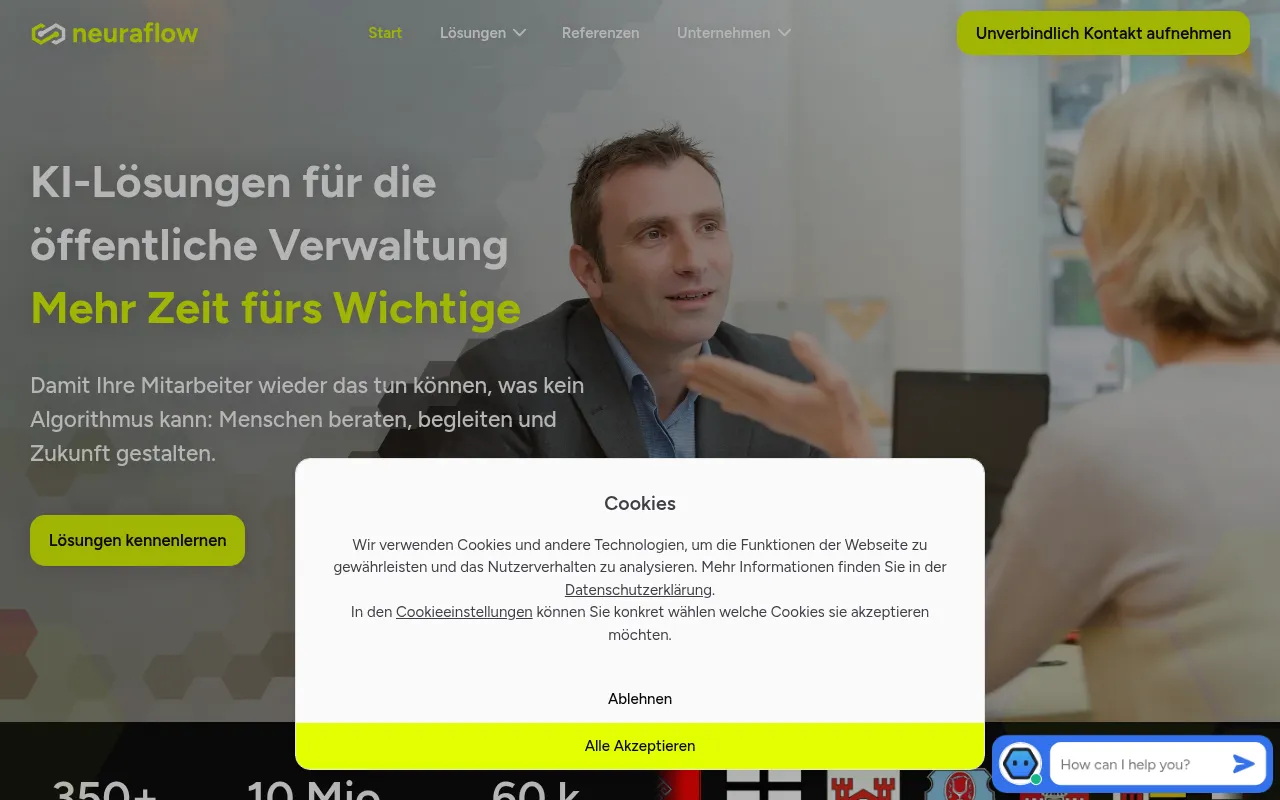Screenshot of neuraflow.de
