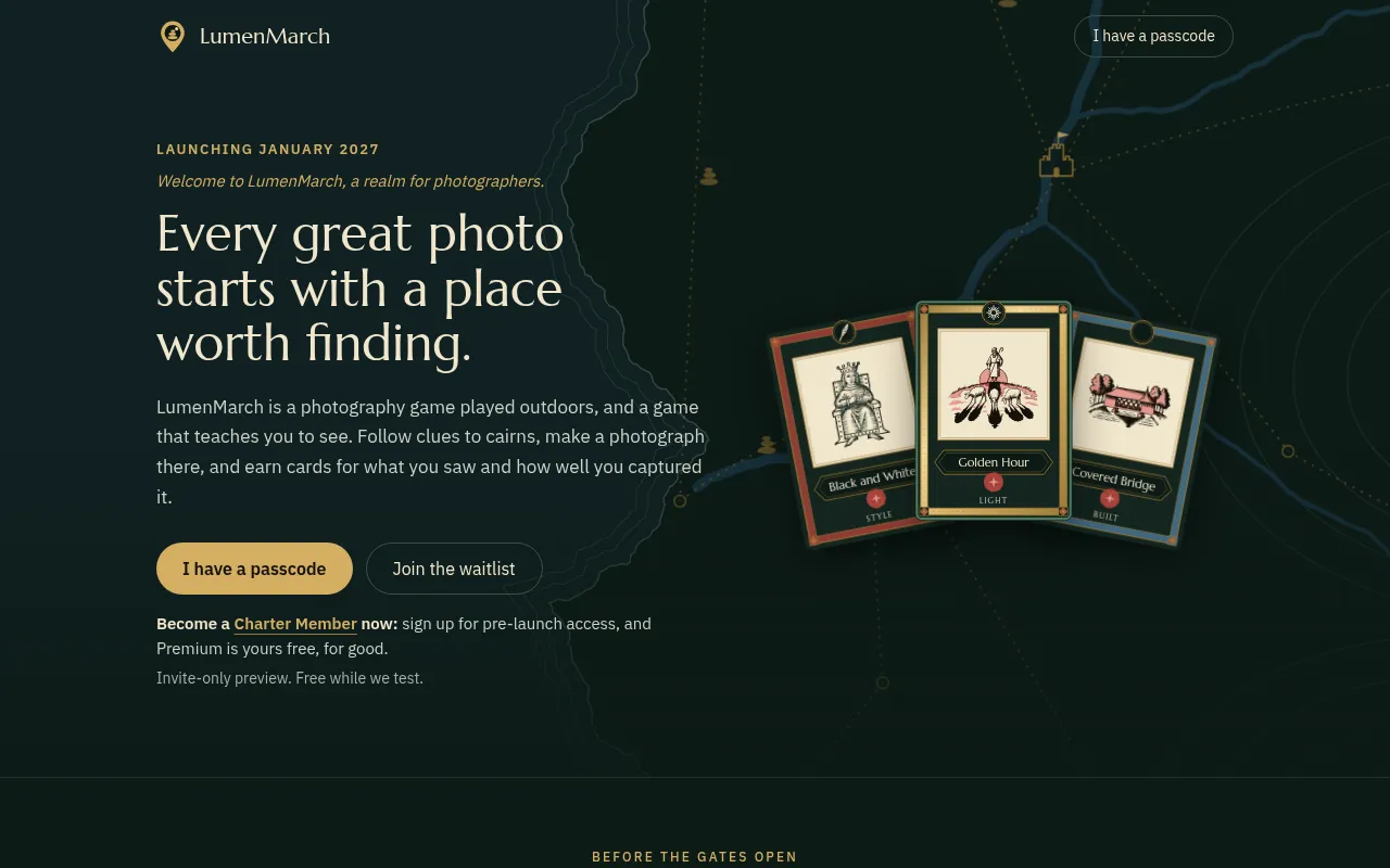 Screenshot of lumenmarch.com