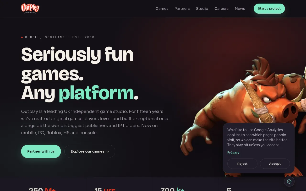 Screenshot of outplay.com