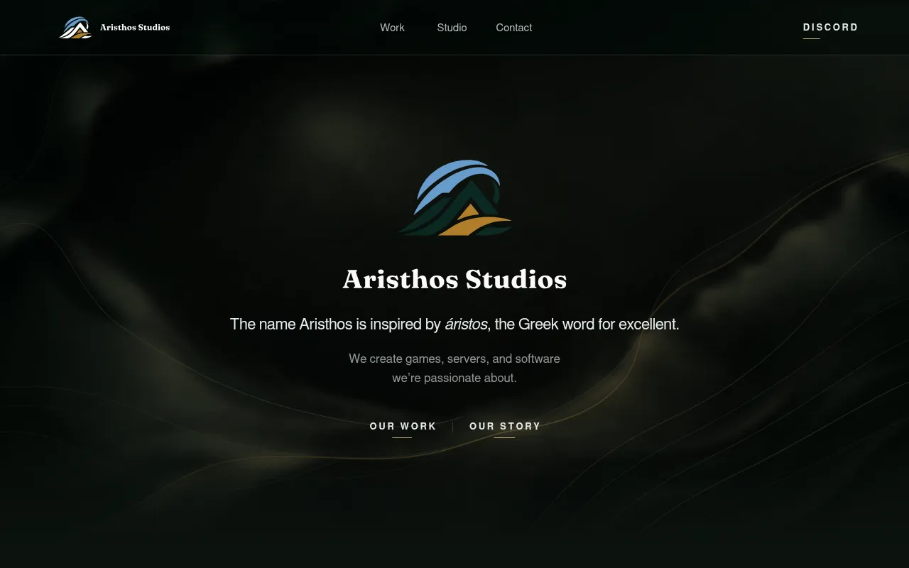 Screenshot of aristhosstudios.com