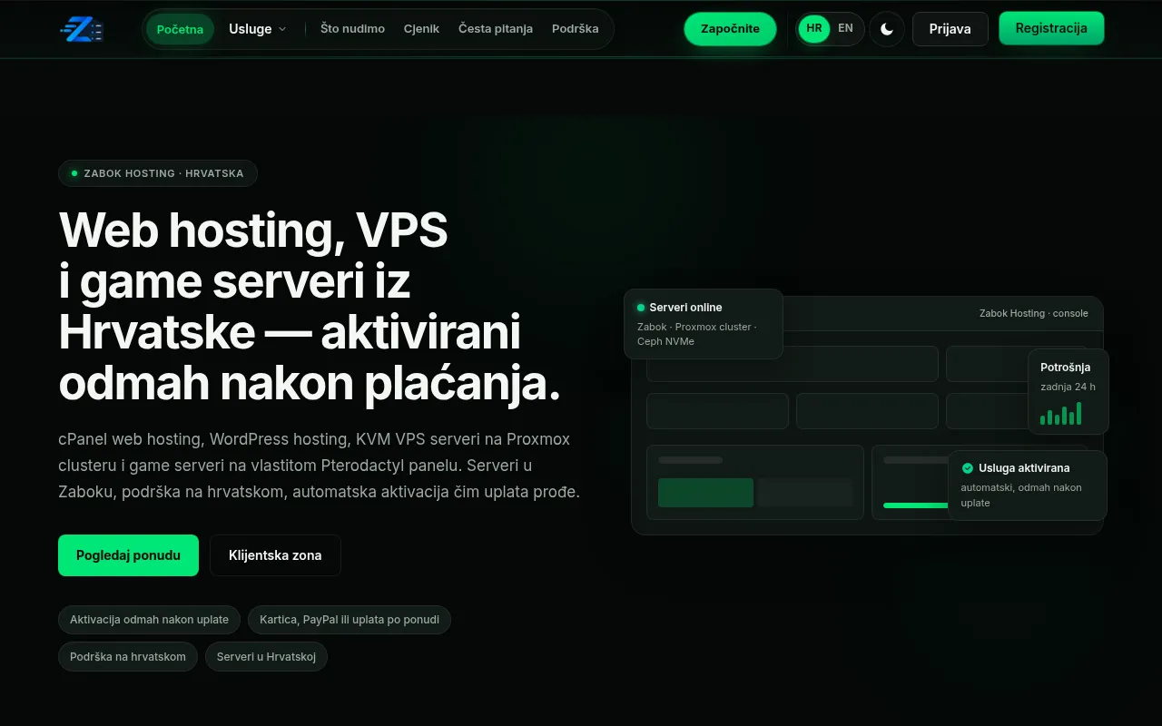Screenshot of zabok.net