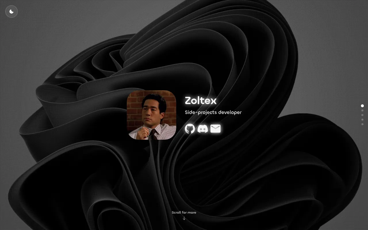 Screenshot of zoltex.dev