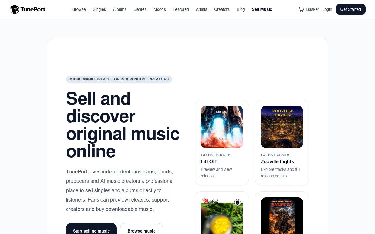 Screenshot of ahmusic.co.uk